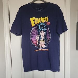 Elvira Graphic Short Sleeve Purple Tee